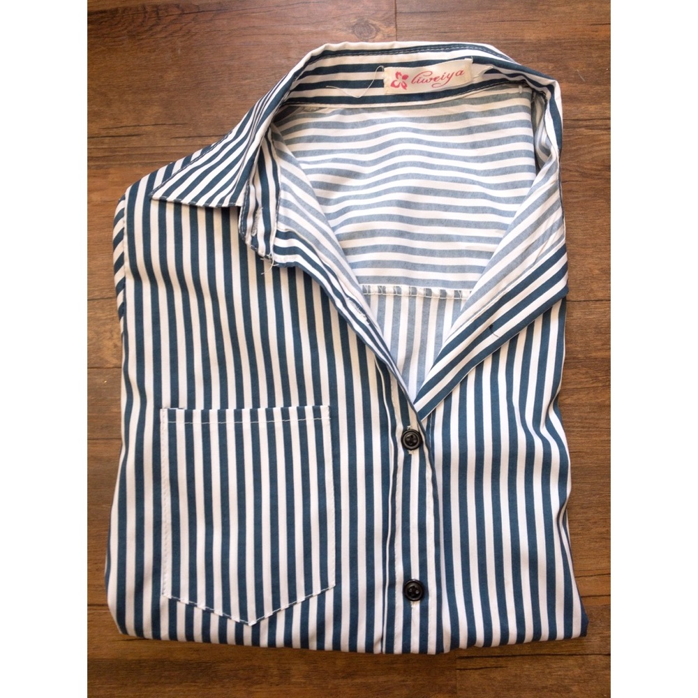 Stripped Button Up Shirt
